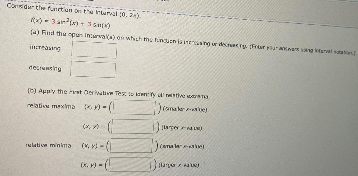  Consider the function on the interval 0 2 f x 3