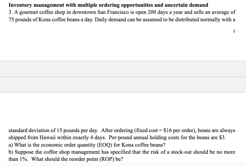 gourmet coffee shop in downtown San Francisco is open 200 days a