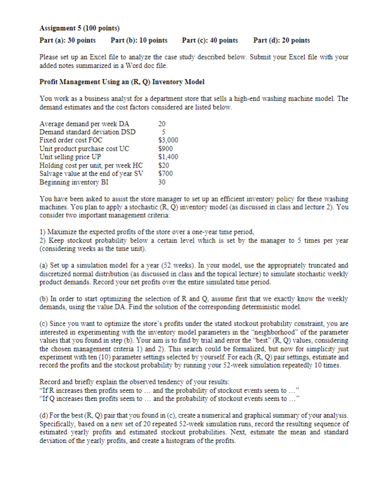Part (a): \( \mathbf{3 0} \) points Part (b): 10 points