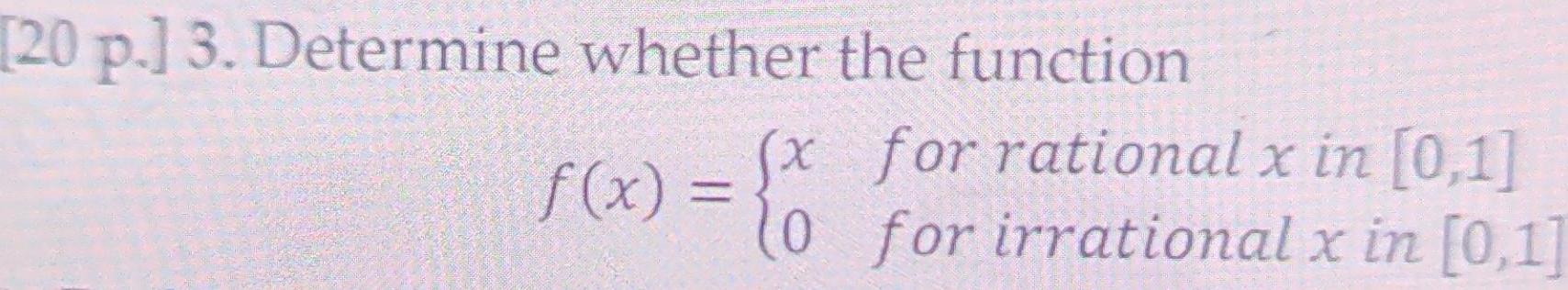 rational x in 0 1 lo for irrational x in 0 1