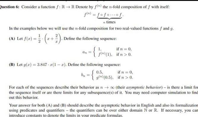 the n fold composition of f with itself f n fofo of