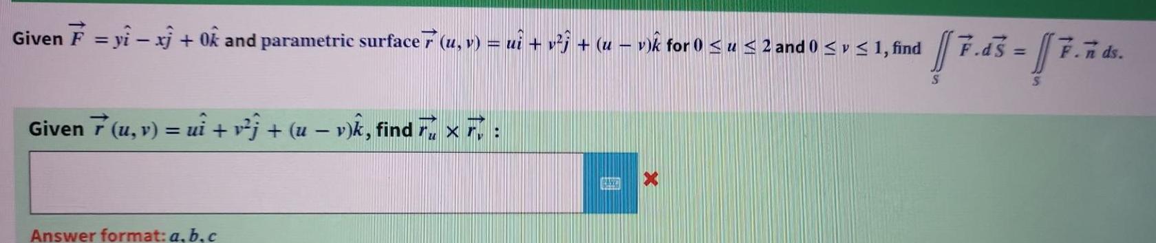 ui v u v k for 0 u 2 and 0 y