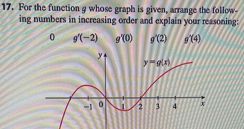 follow ing numbers in increasing order and explain your reasoning 0 g