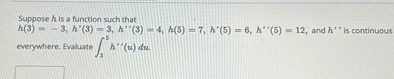 Suppose h is a function such that h 3 3 h