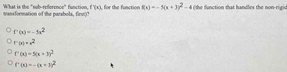 f x 5 x 3 2 4 the function that handles the