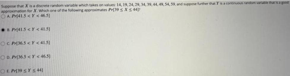 values: 14, 19, 24, 29, 34, 39, 44, 49, 54, 59, and