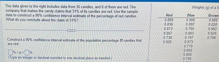and 6 of them are red The company that makes the candy