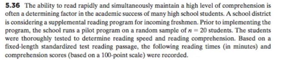 high level of comprehension is often a determining factor in the academic