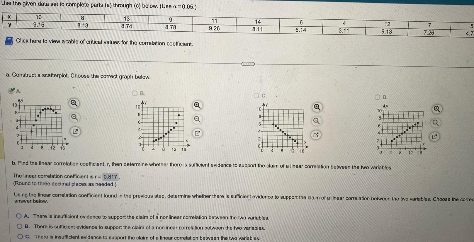 below Use 0 05 13 8 74 9 8 78 X y