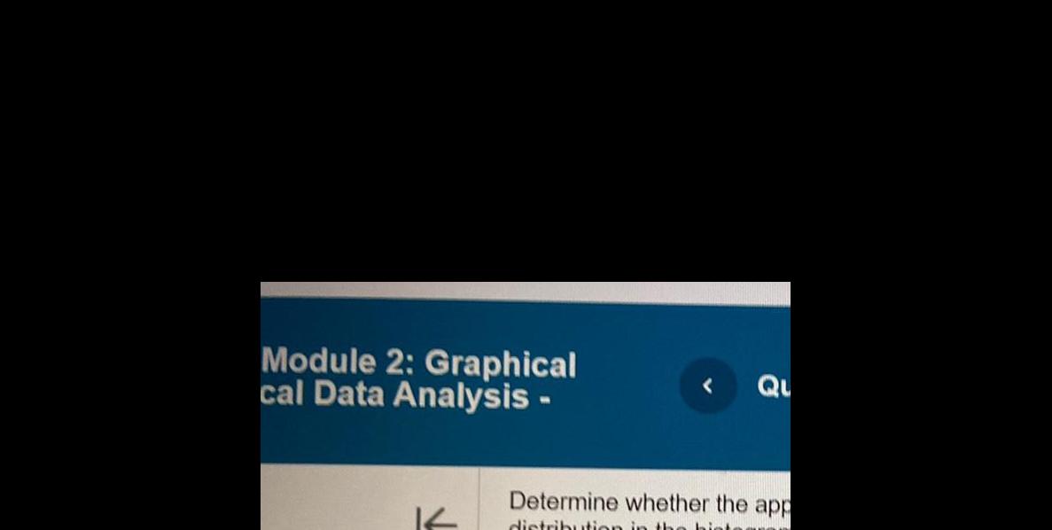 Module 2: Graphical cal Data Analysis - Determine whether the apl