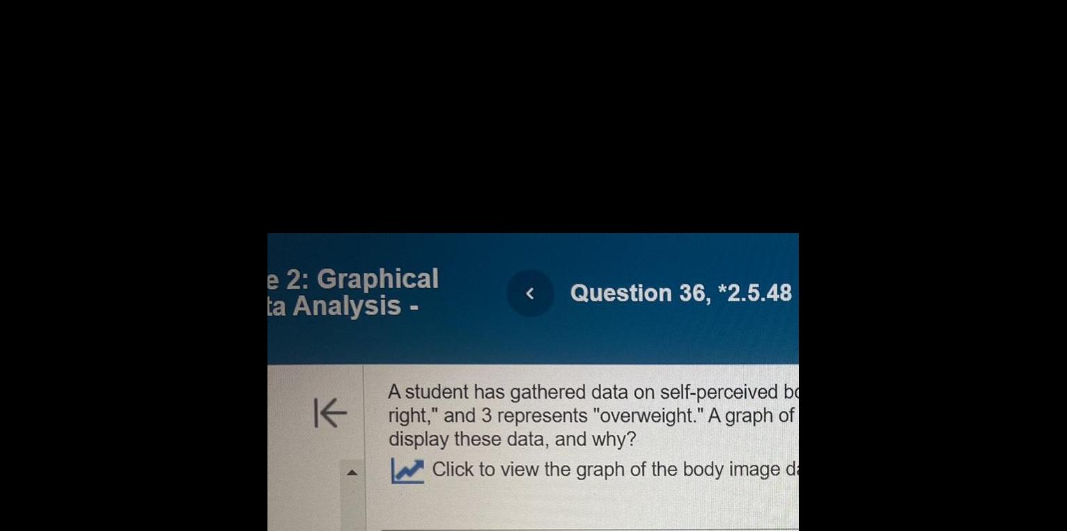  e 2 Graphical ta Analysis K Question 36 2 5 48