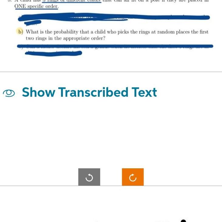  ONE specific order b What is the probability that a child