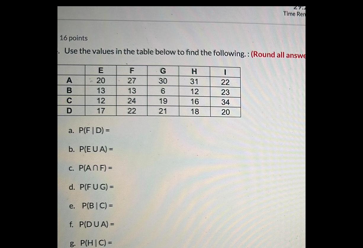 the following Round all answe A B C D E2327 20 13