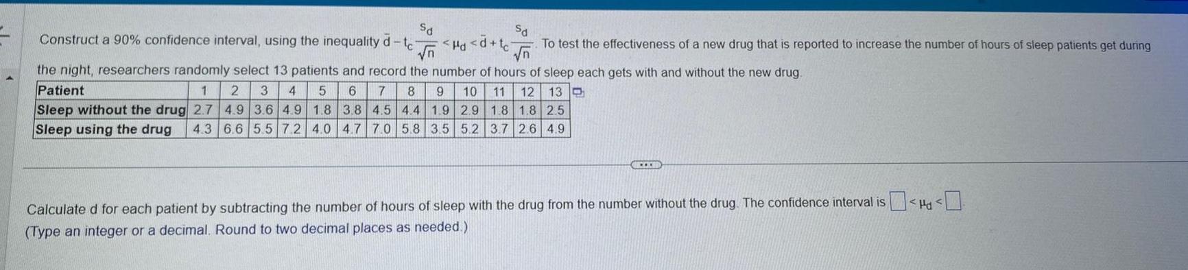 the inequality d te n n To test the effectiveness of a