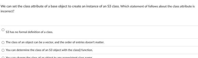  We can set the class attribute of a base object to