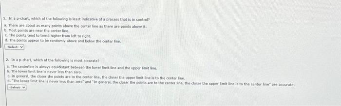 of control. Tre process is in control Continue cleking unt you thine