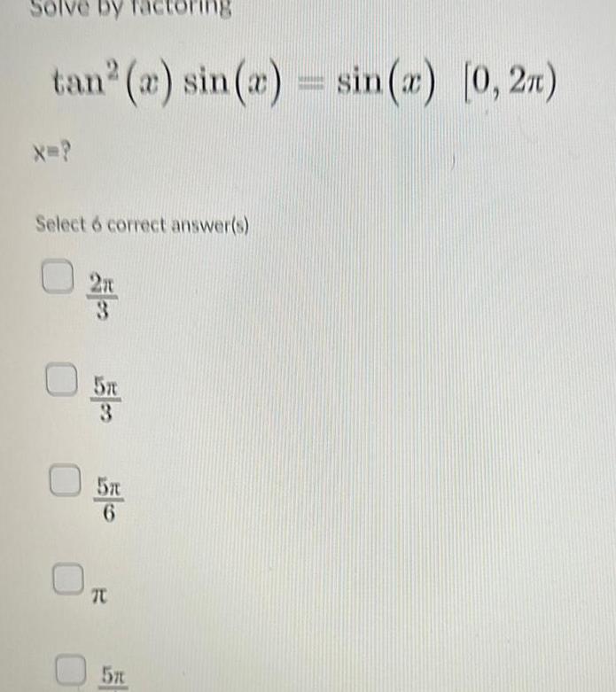 Select 6 correct answer s 0 GP 3 5n 3 5x 6