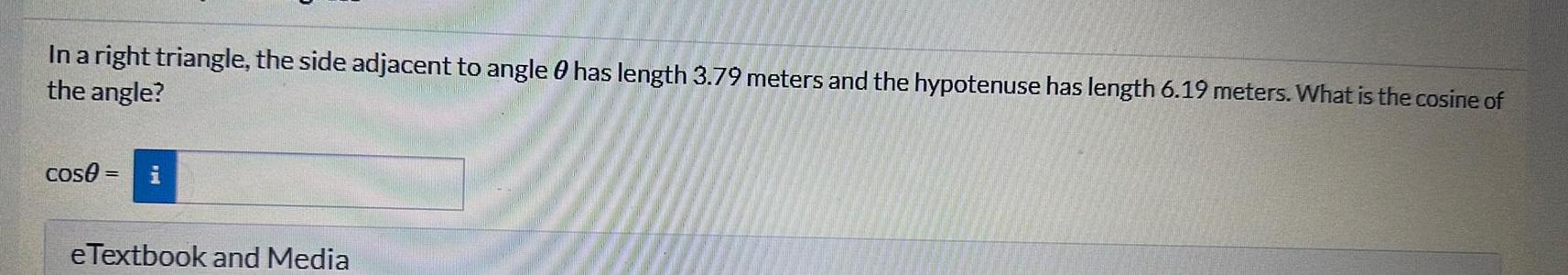 3 79 meters and the hypotenuse has length 6 19 meters What