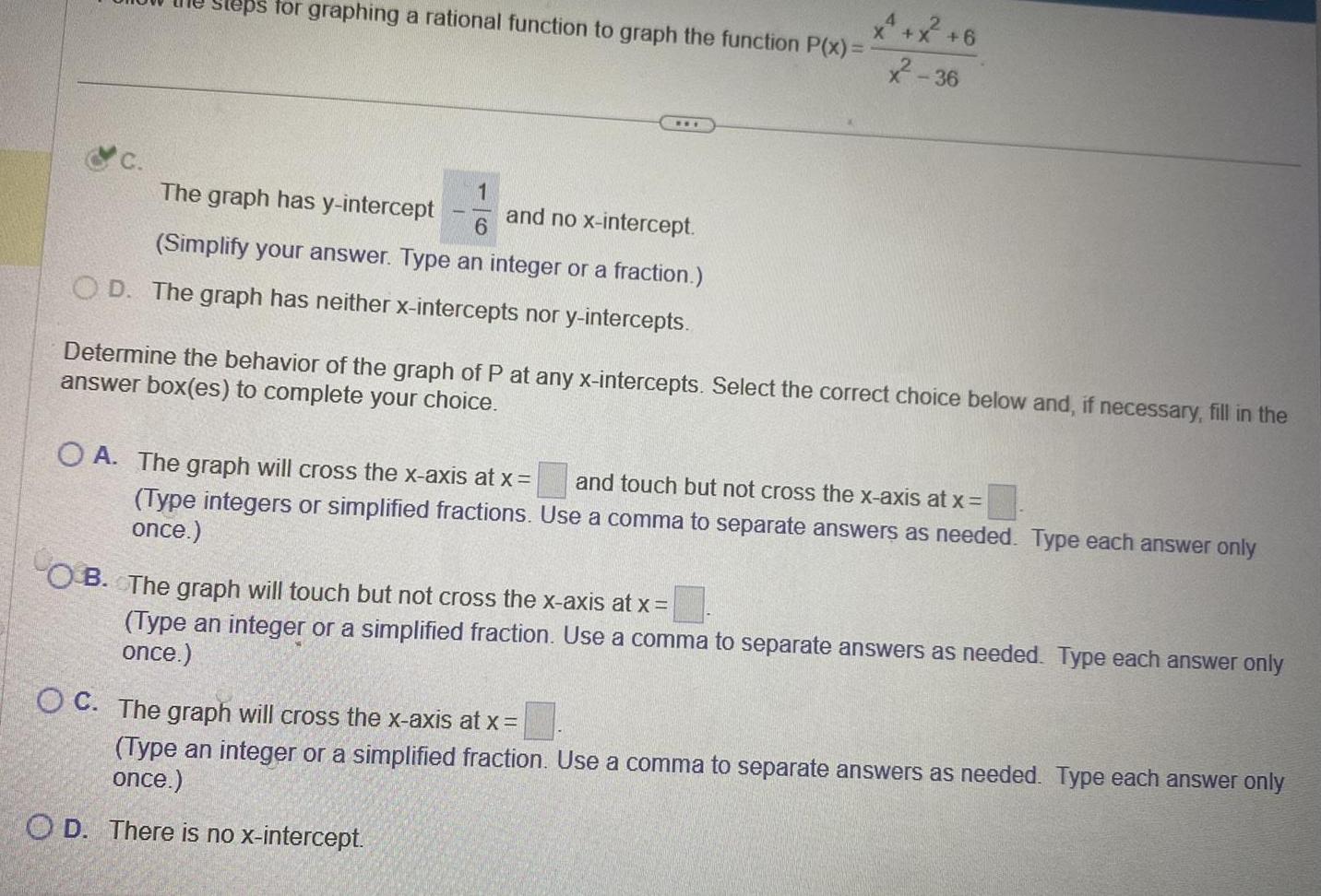  Steps for graphing a rational function to graph the function P