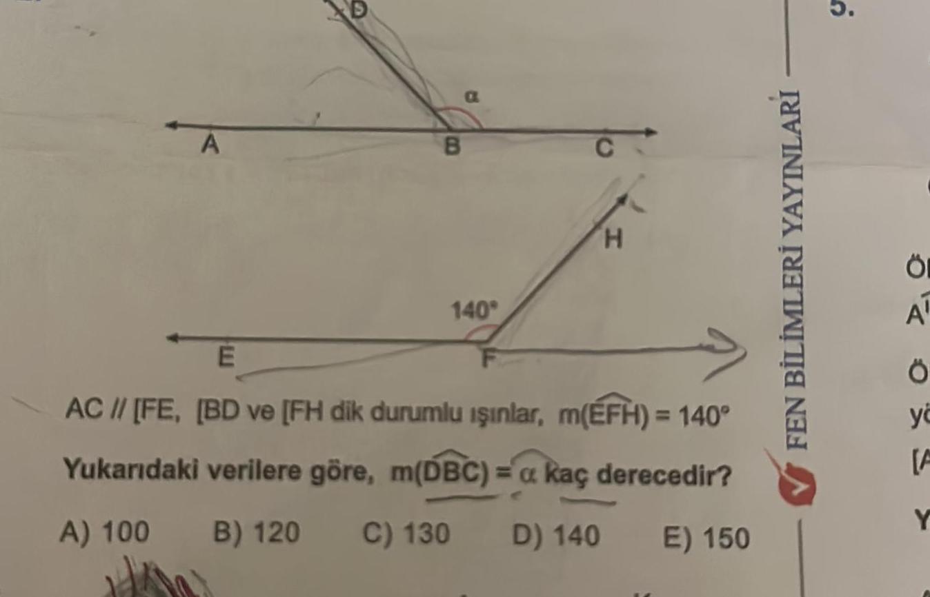 A B a 140 C H E AC FE BD ve