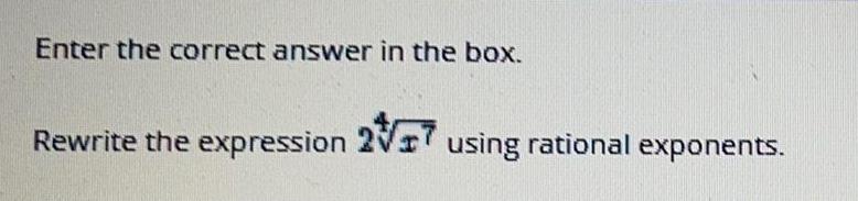 rational exponents.