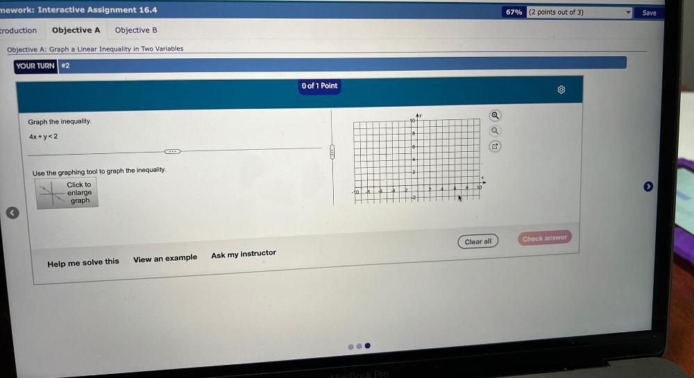 2 the to graph inequality. (2 'Writs out 3) oof' Point enlarge