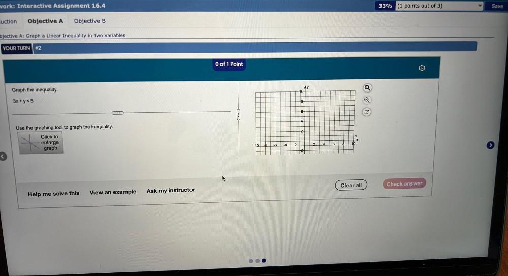 Interactive Assignment 16.4 Objective A Objective B A: Graph in TWO vouq