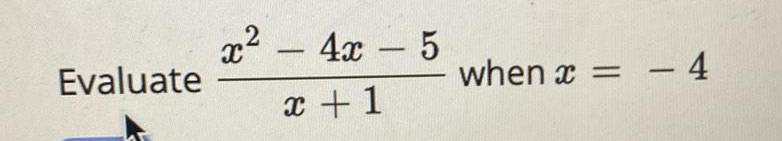 Evaluate 5 when c