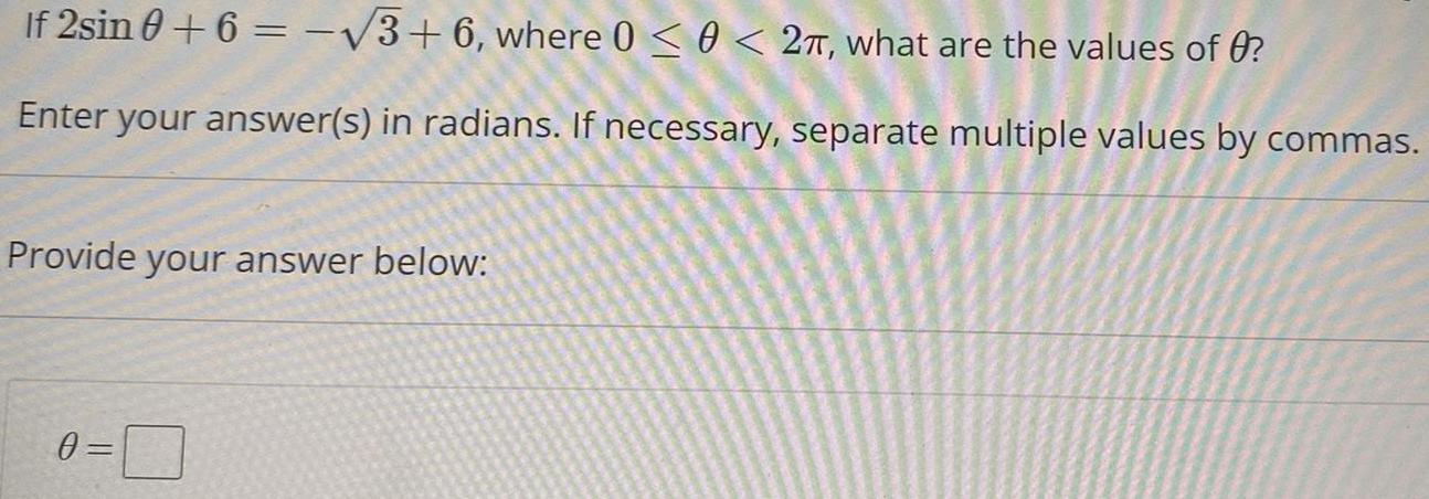 values of ff? Enter your answer(s) in radians. If necessary, separate multiple
