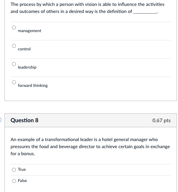 influence the activities and outcomes of others in a desired way is