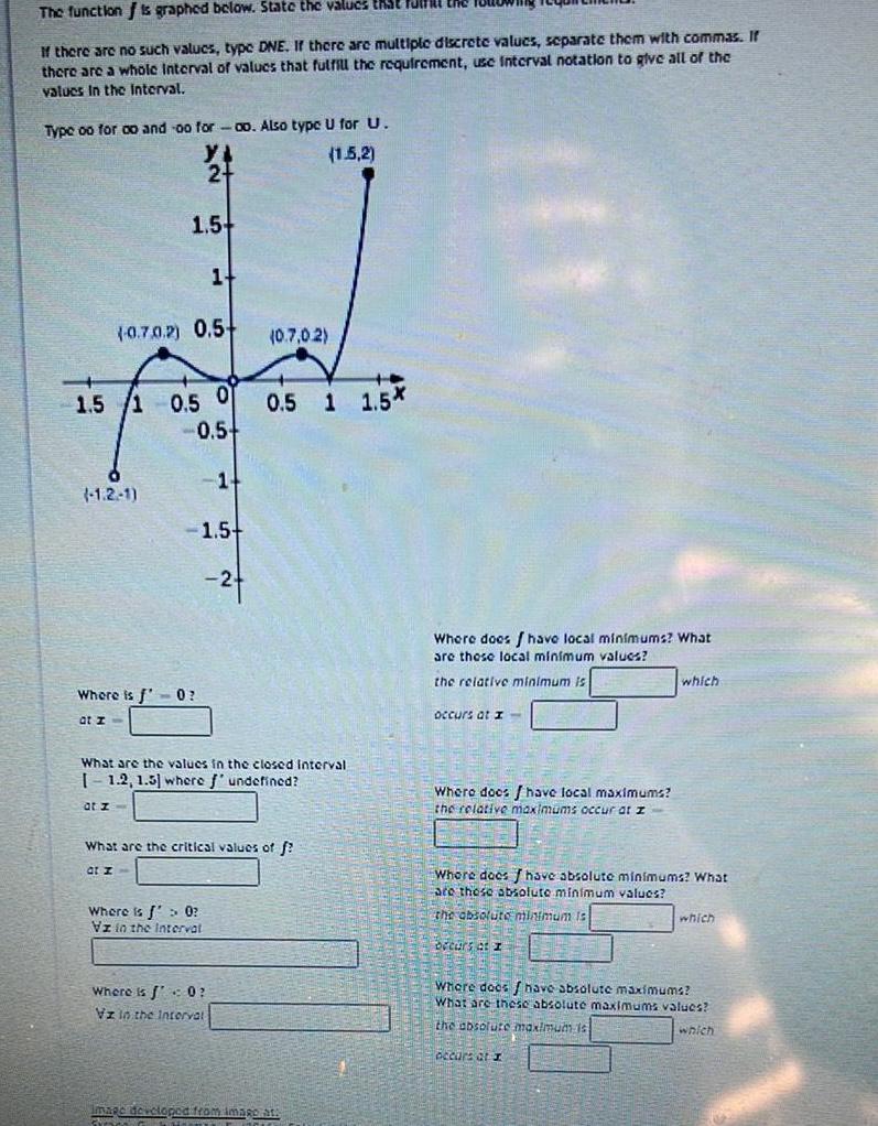 If there are no such values type DNE If there are multiple