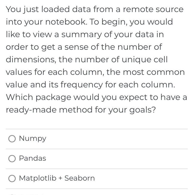  You just loaded data from a remote source into your notebook