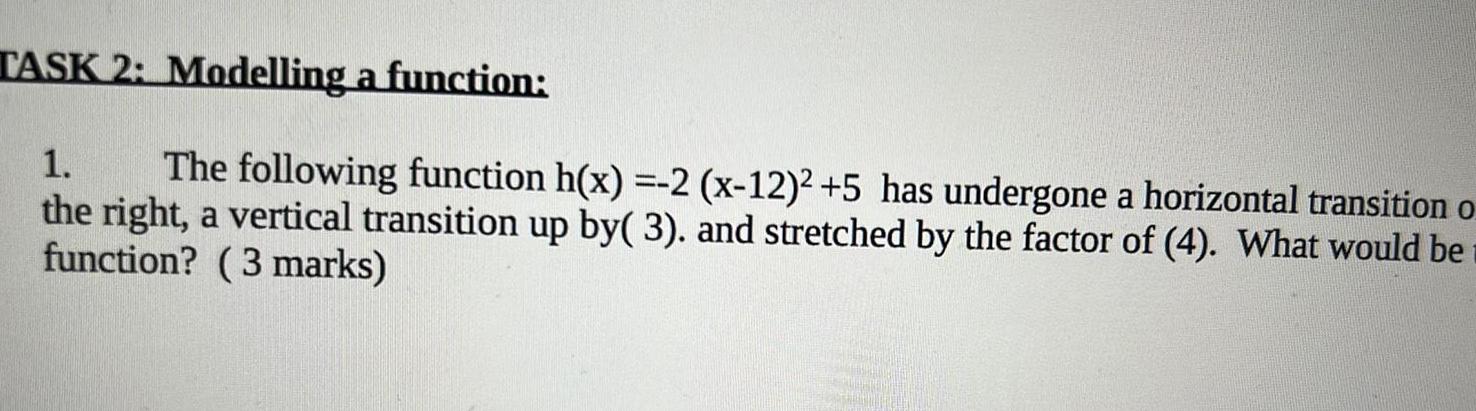 2 x 12 5 has undergone a horizontal transition o the right