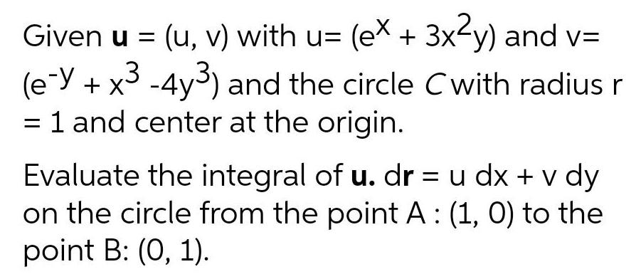 e y x 4y and the circle C with radius r 1