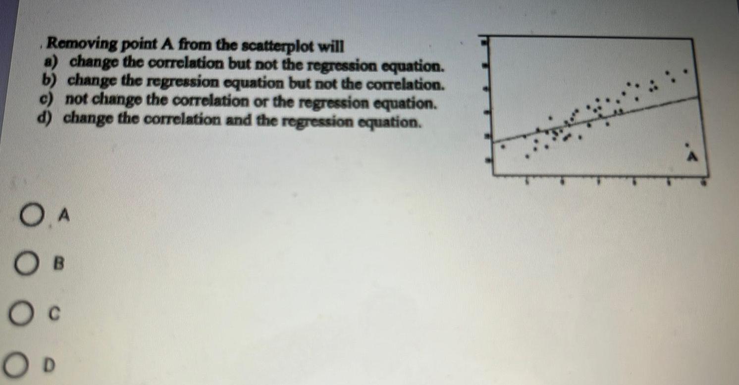 but not the regression equation b change the regression equation but not