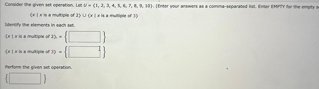 5 6 7 8 9 10 Enter your answers as a comma