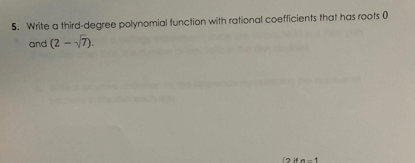 has roots 0 and 2 7 2 ifn 1