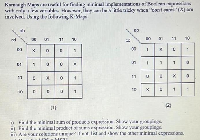 with only a few variables However they can be a little tricky