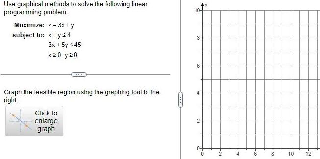  Use graphical methods to solve the following linear programming problem Maximize