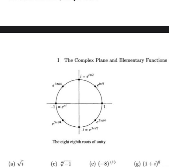  a i T I The Complex Plane and Elementary Functions eSmil4