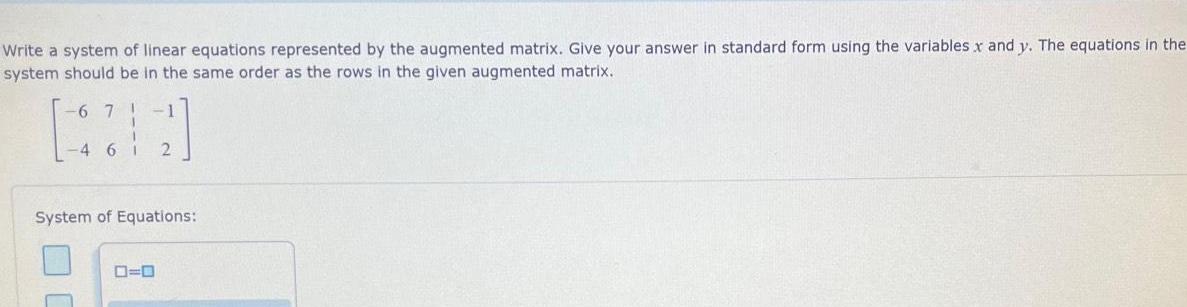 Give your answer in standard form using the variables x and y