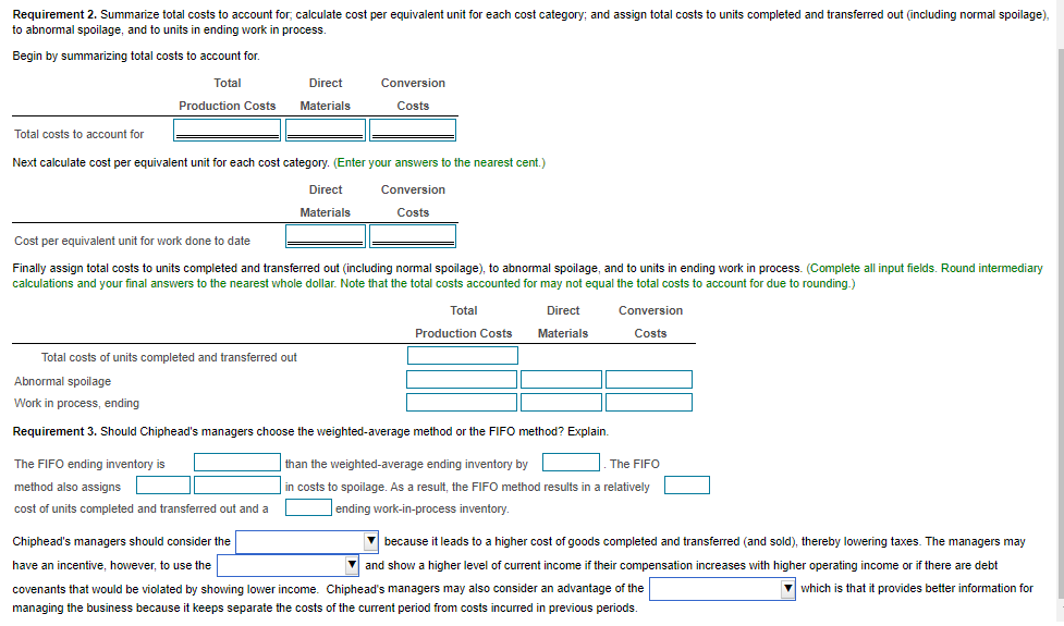 view the weighted-average data.) Read the requirements. Data ta 