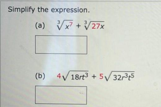 Simplify the expression.