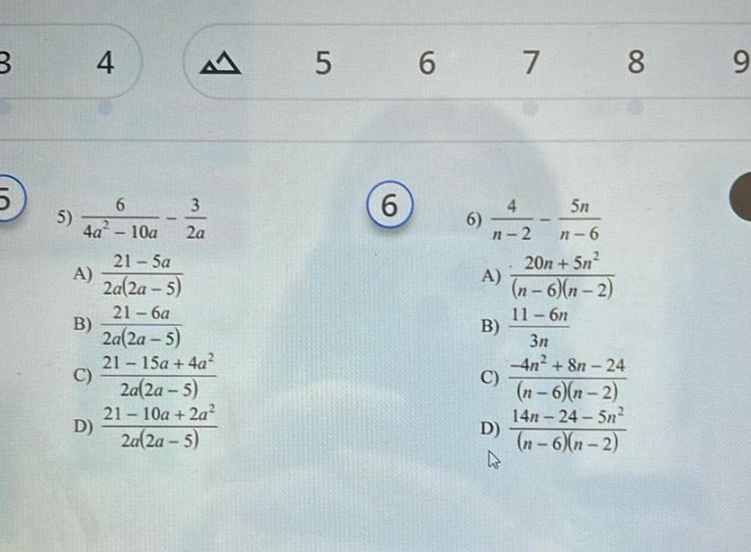 3 2a 21 5a 2a 2a 5 21 6a 2a 2a 5