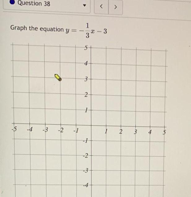  Question 38 1 Graph the equation y 3 5 4 3