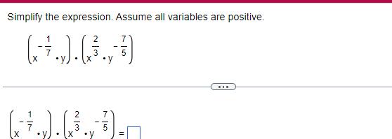 Simplify the expression. Assume all variables are positive.