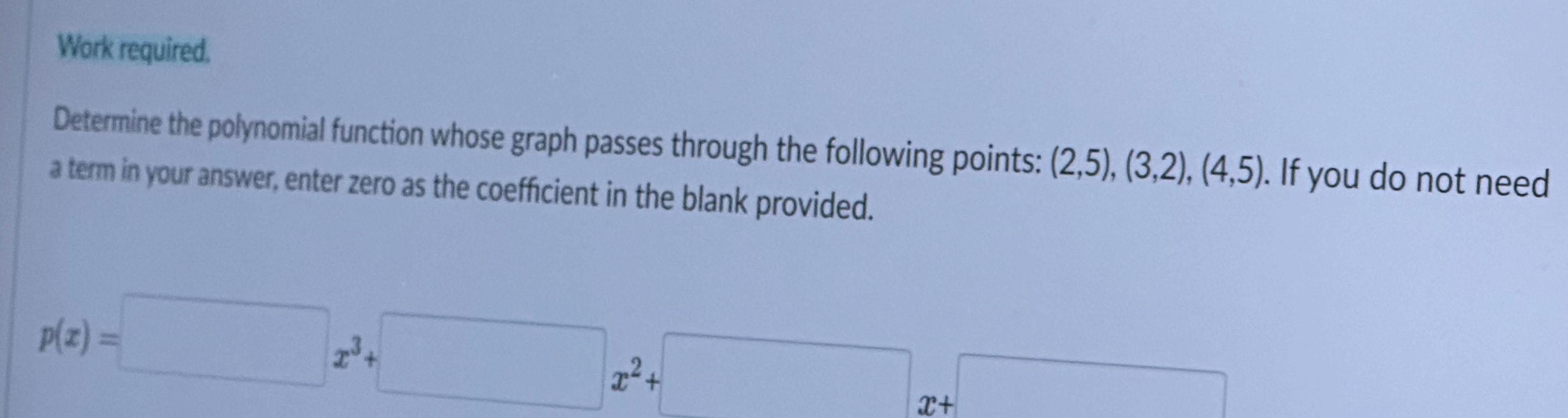 following points 2 5 3 2 4 5 If you do not