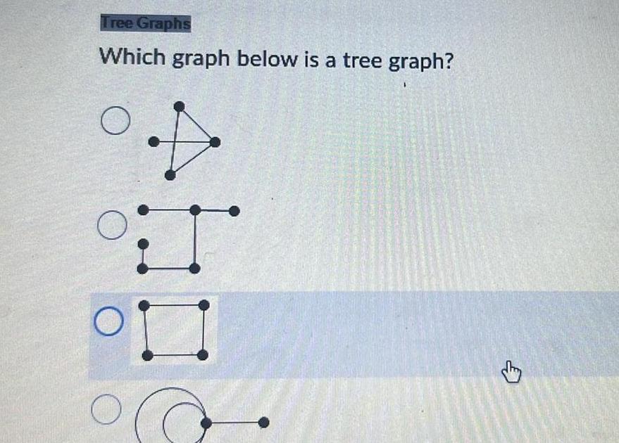 Which graph below is a tree graph?