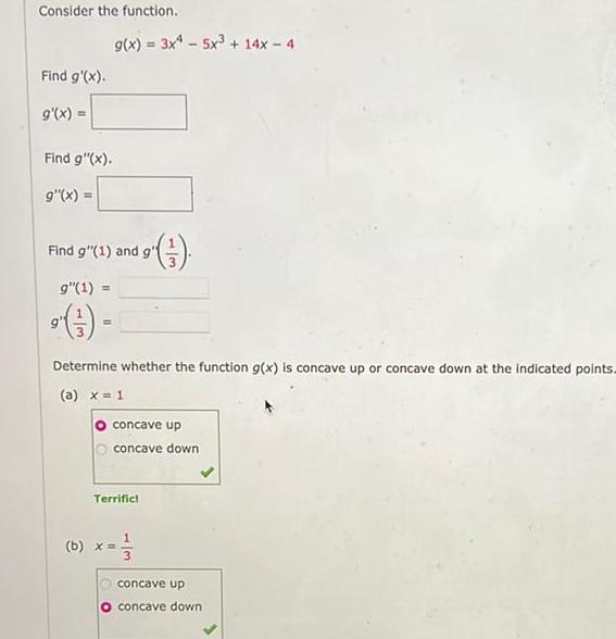 Consider the function Find g x g x Find g x