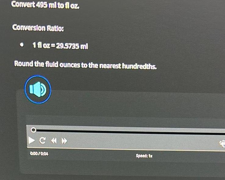  Convert 495 ml to fl oz Conversion Ratio 1 fl oz